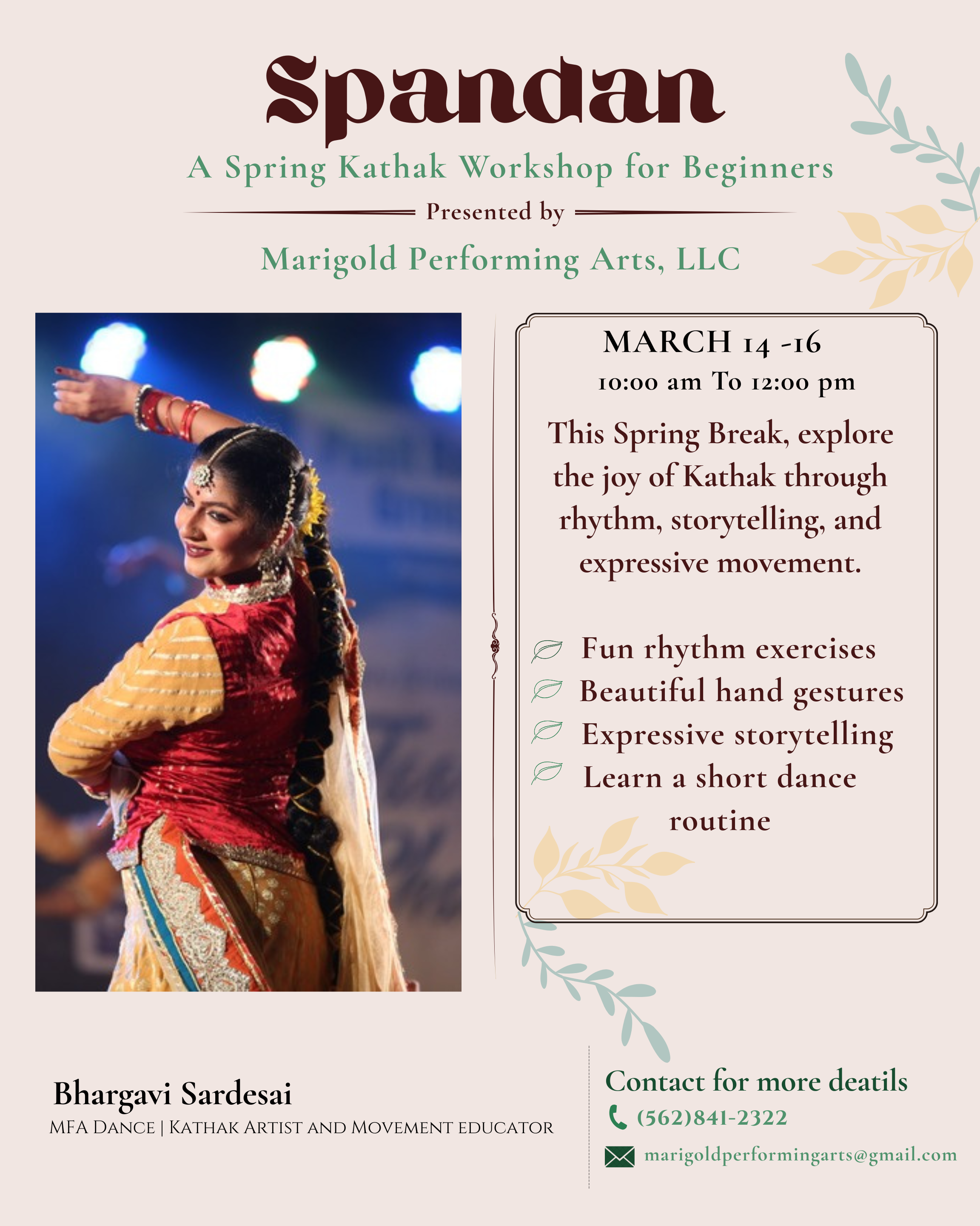 Upcoming teaching flyer 2